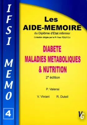 Couverture du produit · Diabète Maladies métaboliques & Nutrition