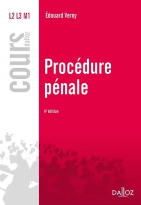 Couverture du produit · Procédure pénale - 4e éd.