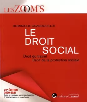 Couverture du produit · Le droit social: Droit du travail - Droit de la protection sociale (2020-2021)