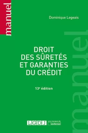 Couverture du produit · Droit des sûretés et garanties du crédit (2019)