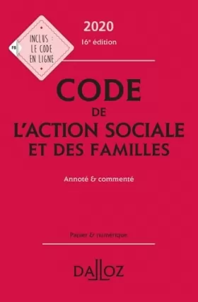 Couverture du produit · Code de l'action sociale et des familles: Annoté & commenté