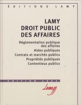 Couverture du produit · Lamy Droit public des affaires
