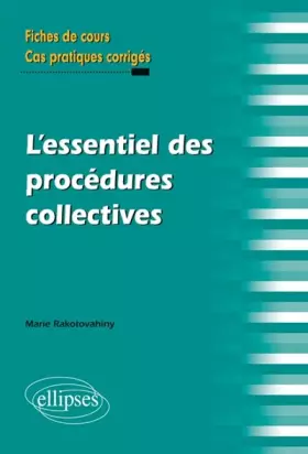 Couverture du produit · l'Essentiel des Procédures Collectives