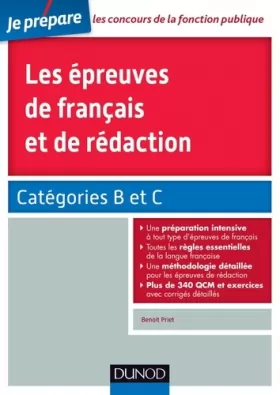 Couverture du produit · Les épreuves de français et de rédaction - Catégories B et C: Catégories B et C