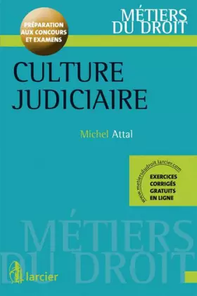Couverture du produit · Culture judiciaire