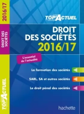 Couverture du produit · TOP Actuel Droit Des Sociétés 2016/2017