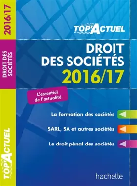 Couverture du produit · TOP Actuel Droit Des Sociétés 2016/2017