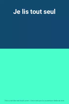 Couverture du produit · Je lis tout seul