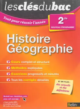 Couverture du produit · Les Clés du Bac - Tout pour réussir l'année - Histoire Géographie 2nde