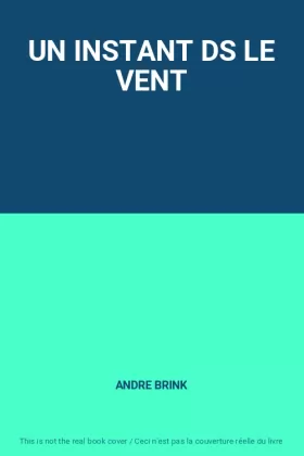 Couverture du produit · UN INSTANT DS LE VENT