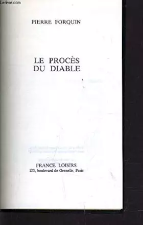Couverture du produit · Le Procès du diable (Thriller)