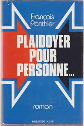 Couverture du produit · Plaidoyer pour personne