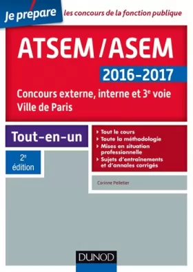 Couverture du produit · ATSEM/ASEM 2016-2017 - 2e éd. - Concours externe, interne et 3e voie, Ville de Paris