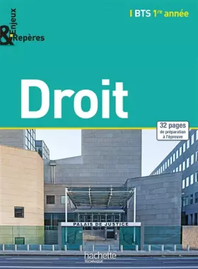 Couverture du produit · Enjeux et Repères Droit BTS 1re année - Livre élève - Ed. 2014
