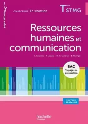 Couverture du produit · Ressources humaines et communication Terminale STMG - Livre élève consommable - Ed.2013
