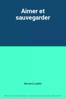 Couverture du produit · Aimer et sauvegarder