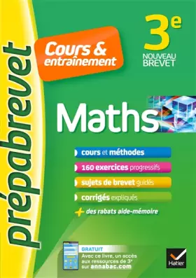 Couverture du produit · Maths 3e - Prépabrevet Cours & entraînement: cours, méthodes et exercices progressifs