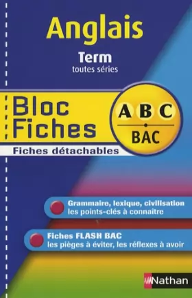 Couverture du produit · BLOC FICHES ABC ANGL TER TTES