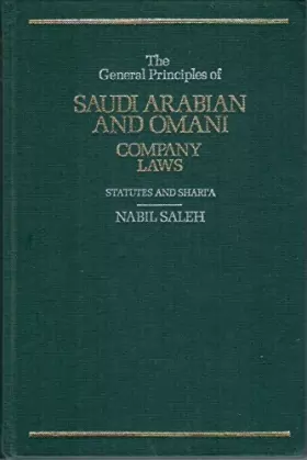 Couverture du produit · The General Principles of Saudi Arabian and Omani Company Laws