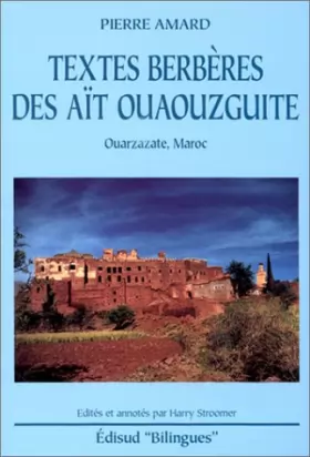Couverture du produit · Textes berbères des Aït Ouaouzguite : Ouarzazate, Maroc