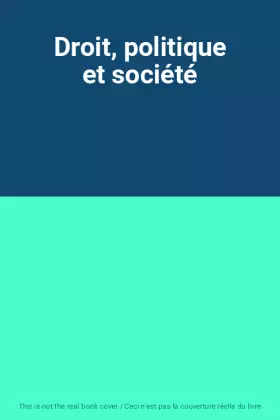 Couverture du produit · Droit, politique et société