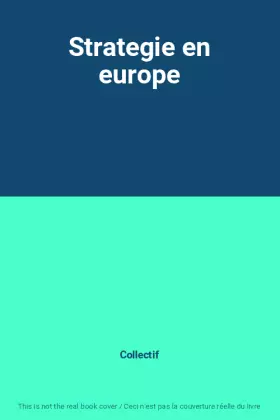 Couverture du produit · Strategie en europe