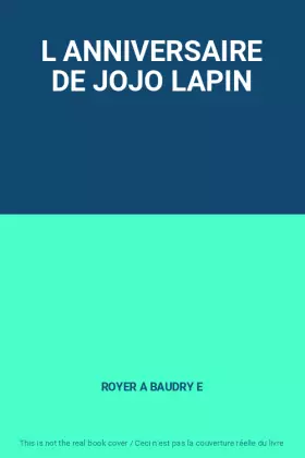 Couverture du produit · L ANNIVERSAIRE DE JOJO LAPIN