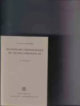 Dictionnaire chronologique du vocabulaire français. Le XVIe siècle