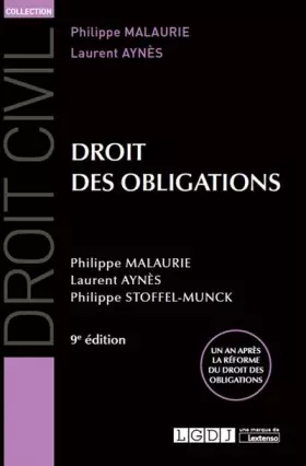 Couverture du produit · Droit des obligations