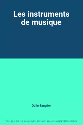 Couverture du produit · Les instruments de musique