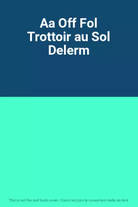 Couverture du produit · Aa Off Fol Trottoir au Sol Delerm