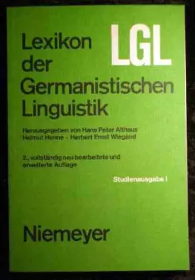 Couverture du produit · Lexikon der germanistischen Linguistik. - Studienausg.. - Band 1.
