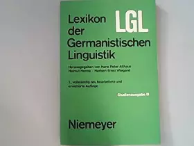 Couverture du produit · Lexikon der germanistischen Linguistik. Studienausgabe III. Band 3. - Althaus Hans Peter Helmut Henne und Herbert Ernst Wiegand
