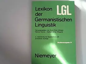 Couverture du produit · Lexikon der germanistischen Linguistik. - Studienausgabe - Band 4.
