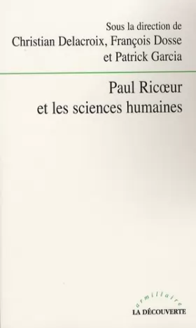 Couverture du produit · Paul Ricœur et les sciences humaines