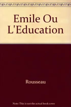 Couverture du produit · Emile et l'éducation