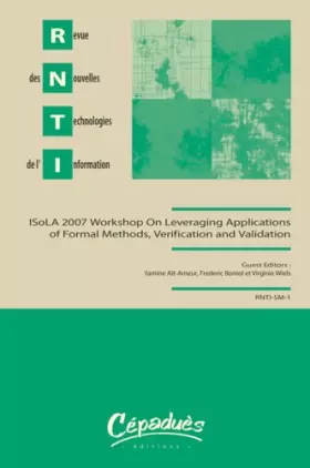 Couverture du produit · Revue des Nouvelles Technologies de l'Information Rnti-Sm-1-Isola 2007