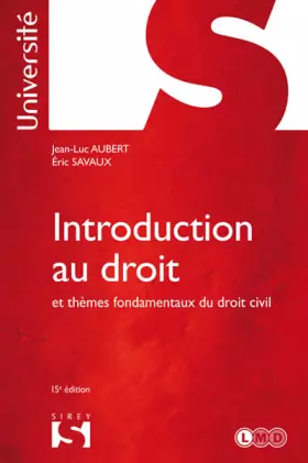 Couverture du produit · Introduction au droit et thèmes fondamentaux du droit civil - 1re édition