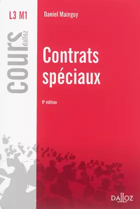 Couverture du produit · Contrats spéciaux - 9e éd.