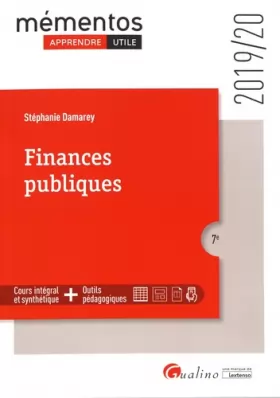 Couverture du produit · Finances publiques: Élaboration - Exécution - Contrôle (2019-2020) (7e éd.)