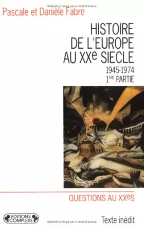 Couverture du produit · Histoire de l'Europe au XX s T3