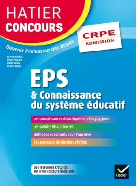 Couverture du produit · Hatier Concours CRPE 2017 - EPS et Connaissance du système éducatif - Epreuve orale d'admission
