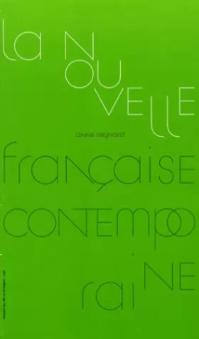 Couverture du produit · La nouvelle française contemporaine