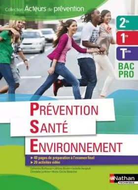 Couverture du produit · Prévention Santé Environnement 2e/1re/Tle BAC PRO