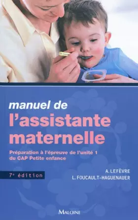 Couverture du produit · Manuel de l'assistante maternelle, 7e ed.