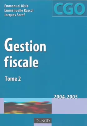 Couverture du produit · Gestion fiscale, tome 2 - Processus 3 : Manuel