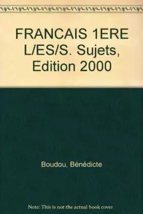 Couverture du produit · Annabac sujets 2000 - français L, ES, S