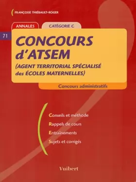 Couverture du produit · Concours d'ATSEM (Agent Territorial Spécialisé des Ecoles Maternelles): Catégorie C