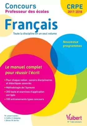 Couverture du produit · Concours professeur des écoles français le manuel complet pour réussir l'écrit