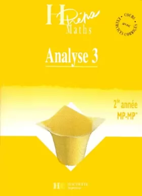 Couverture du produit · Analyse, deuxième année, MP, tome 3, numéro 7